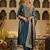Paisley Yoke Design Sweetheart Neck Zari Straight Kurta & Trousers With Dupatta