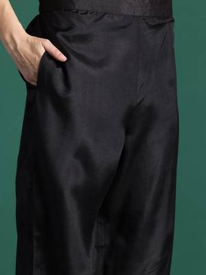 Floral Embroidered Panelled Thread Work Kurta with Trousers & With Dupatta 4