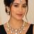 kundan baby pink mehendi polish necklace set with earrings and maang tikka for bridal wedding jewelry