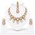 kundan baby pink mehendi polish necklace set with earrings and maang tikka for bridal wedding jewelry