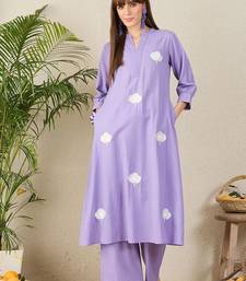 Women Floral Embroidered A-Line Kurta with Palazzos