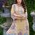 Women Floral Printed Regular Mirror Work Liva Kurta with Palazzos & With Dupatta