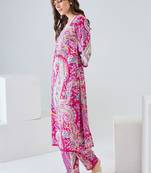 Women Paisley Printed Regular Pure Cotton Kurta with Trousers