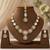 kundan baby pink mehendi polish necklace set with earrings and maang tikka for bridal wedding jewelry