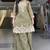 Light Green sequin and Embroidery Work Silk Blend Salwar Suit