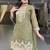Light Green sequin and Embroidery Work Silk Blend Salwar Suit
