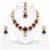 kundan wine color mehendi polish necklace set with earrings and maang tikka for bridal wedding jewelry