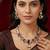 kundan wine color mehendi polish necklace set with earrings and maang tikka for bridal wedding jewelry