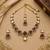 kundan wine color mehendi polish necklace set with earrings and maang tikka for bridal wedding jewelry