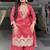 Pink sequin and Embroidery Work Silk Blend Salwar Suit