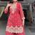 Pink sequin and Embroidery Work Silk Blend Salwar Suit