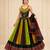 Multicolor Kutchhi Ajrakh 8 Meter Flair Lehenga