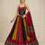 Multicolor Kutchhi Ajrakh 8 Meter Flair Lehenga