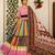 Pink Navratri Mirror Work Lehenga