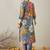 Women Grey Floral Printed Regular Pure Cotton Straight Kurta with Trousers