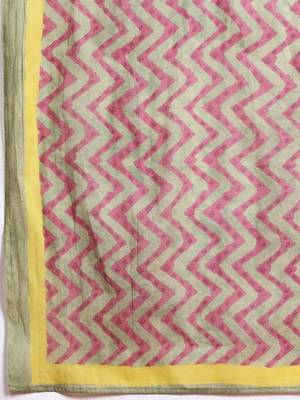 Floral Printed Pleated Pure Cotton Kurta with Trousers & With Dupatta 4