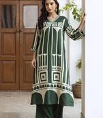 Women Printed Regula Geometric A-Line Kurta with Palazzos