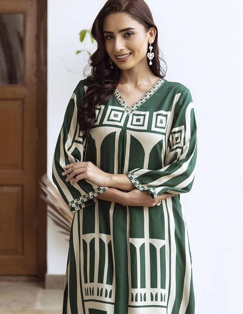 Women Printed Regula Geometric A-Line Kurta with Palazzos