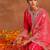 Ethnic Motifs Embroidered Regular Thread Work Kurta With Trousers & With Dupatta