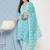 Women Floral Printed Regular Sequinned Pure Cotton Kurta with Trousers & Dupatta