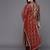 Women Maroon Floral Printed Sequinned Kurta with Palazzos & Dupatta