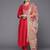 women fuchsia pink ethnic motifs yoke design kurta with trousers & dupatta