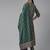 Women Green Ethnic Motifs Printed Pleated Gotta Patti Kurta with Palazzos & With Dupatta