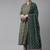Women Green Ethnic Motifs Printed Pleated Gotta Patti Kurta with Palazzos & With Dupatta