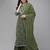Women Green & White Bandhani Print Gotta Patti Kurta with Sharara & With Dupatta