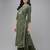 Women Green & White Bandhani Print Gotta Patti Kurta with Sharara & With Dupatta