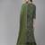 Women Green & White Bandhani Print Gotta Patti Kurta with Sharara & With Dupatta