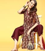 Floral Cotton Blend Kurta Set