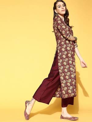 Floral Cotton Blend Kurta Set 3