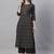 Women Black & Grey Printed Kurta with Palazzos