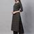 Women Black & Grey Printed Kurta with Palazzos