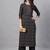 Women Black & Grey Printed Kurta with Palazzos