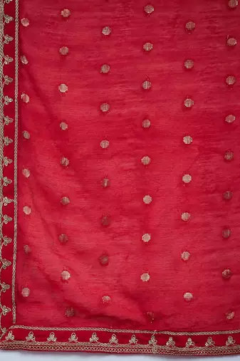 Floral Embroidered Regular Kurta With Trousers & Dupatta