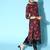Cotton Blend Romantic Florals Kurta Set