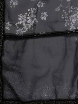 Women Black Floral Embroidered Beads Kurta with Trousers & Dupatta 4