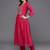 Embroidered Empire Sequinned Chanderi Silk Kurta with Trousers & Dupatta