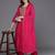 Embroidered Empire Sequinned Chanderi Silk Kurta with Trousers & Dupatta