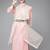 women pink  cotton ethnic motifs sequinned kurta with trousers & dupatta