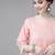 women pink  cotton ethnic motifs sequinned kurta with trousers & dupatta