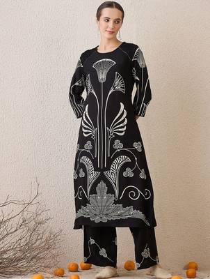 Women Floral Printed Regular Pure Cotton Kurta with Palazzos 1