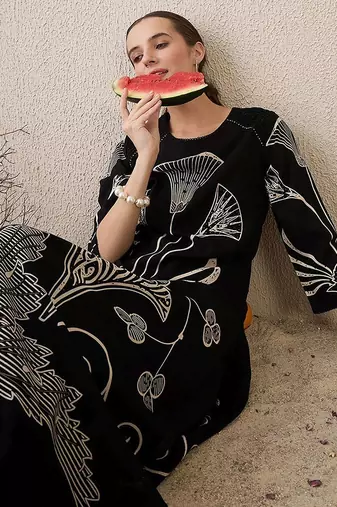 Women Floral Printed Regular Pure Cotton Kurta with Palazzos