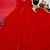 red color embroidery sequin work faux georgette gown set