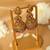 Gold plated beaded work temple jhumka earrings