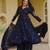 Neavy Blue Color Embroidery Work Silk Blend Salwar Suit