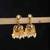 Moissanite polki kundan jhumka earrings