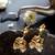 Moissanite polki kundan jhumka earrings